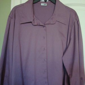 NWT VAN HEUSEN MULBERRY BLOUSE XXL